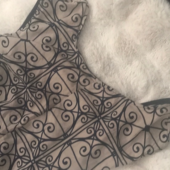 Elegant Navy blue and Tan Jumpsuit - Picture 4 of 7